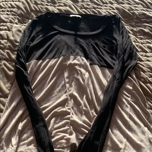 Bordeaux by Anthropologie black beige t shirt